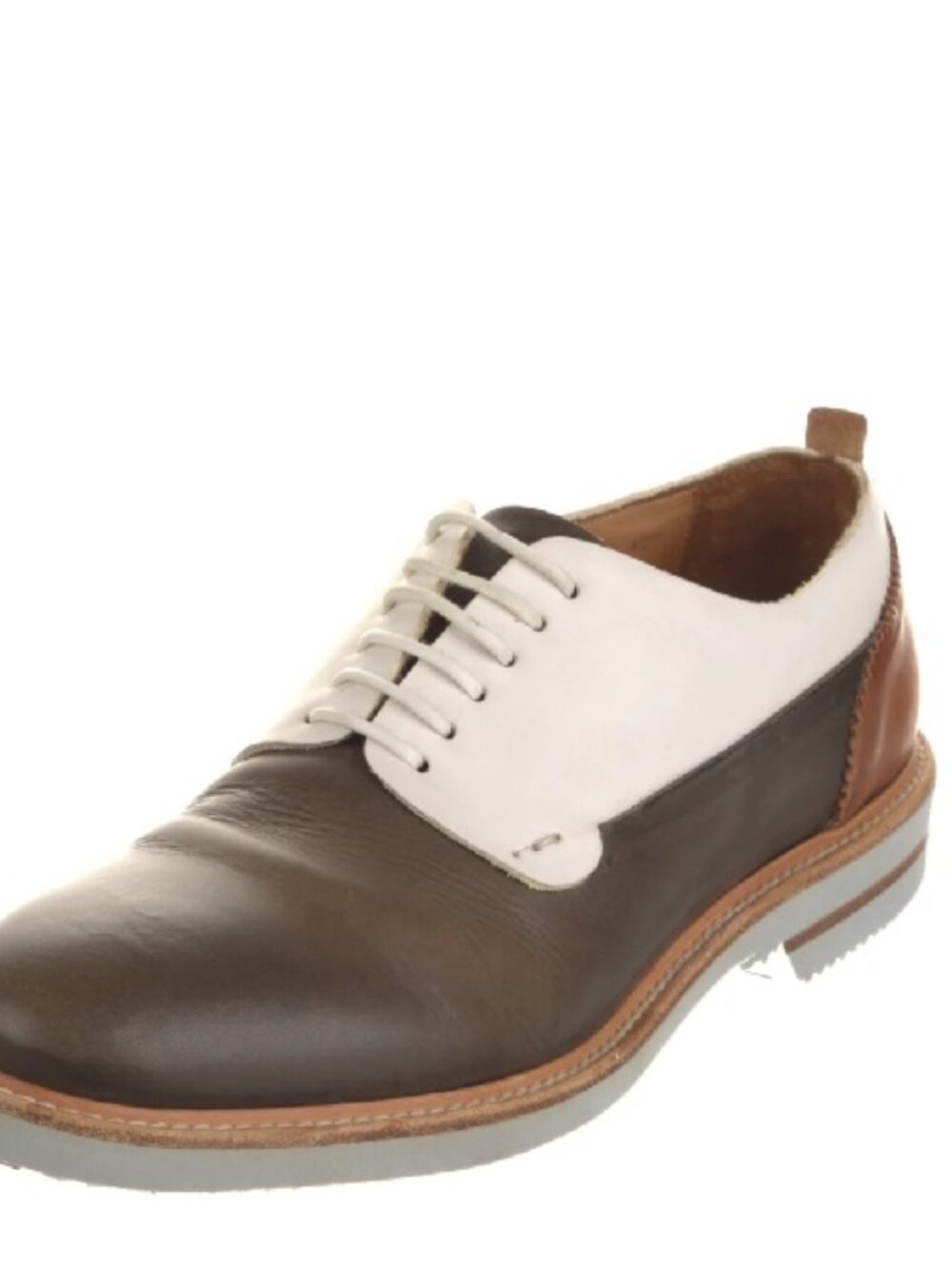 Alexander McQueen  Leather Colorblock Pattern Derby Shoes Beautiful 9